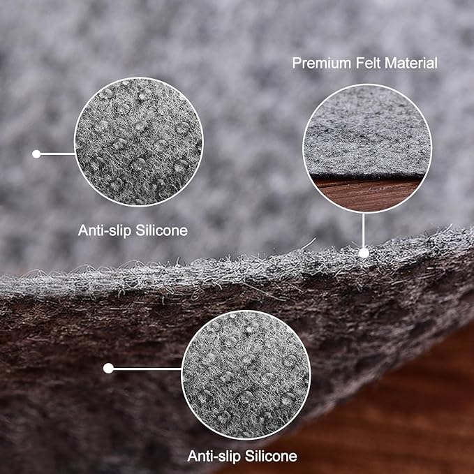 Double Sided Ultra Strong Anti-Slip Rug Felt Pad 3 x 5 Feet - Image 3