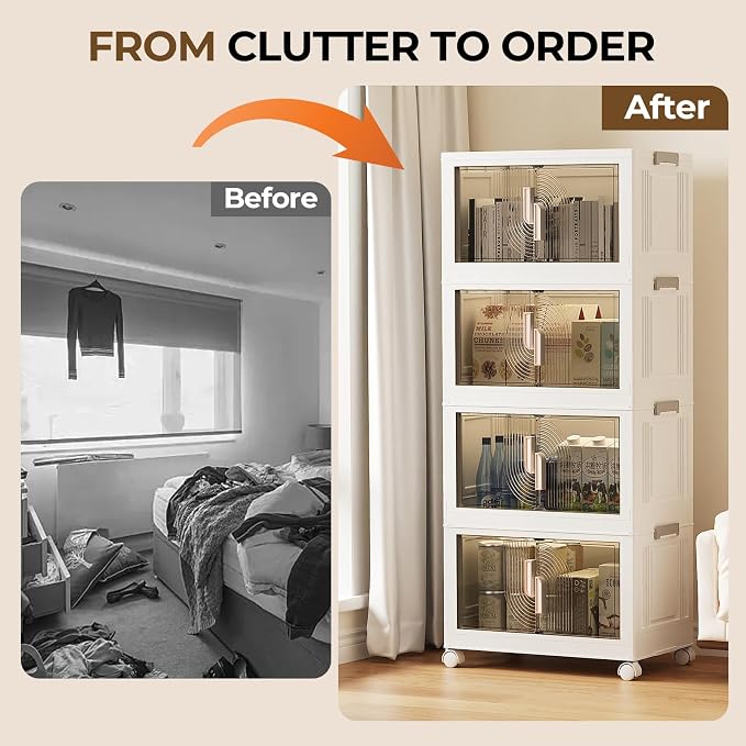 Elegant 3 Tiers Stackable Storage Bins - Image 6