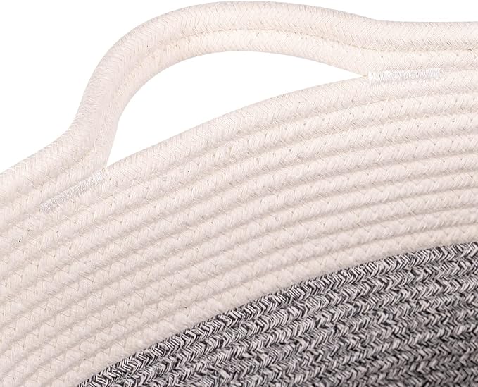 Medium and Large Woven Basket//With Handle, Used - Image 5