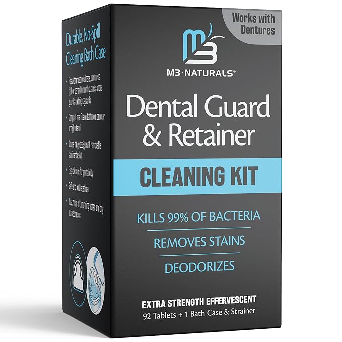 Retainer Cleaner and Soak Container, No-Mess Cleaning Tablets - Image 2