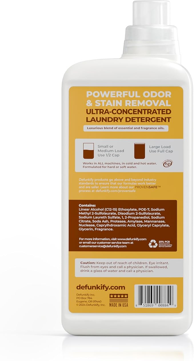 Laundry Detergent 62 Load/37.7 FlOz. 'Amberwood & Citrus' Liquid Detergent- - Image 8