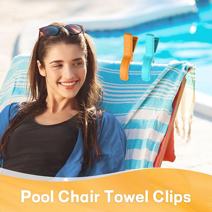 Senbowe 12 Pcs Beach Towel Clips - Image 6