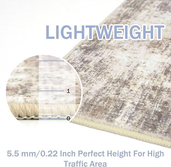 IOHOUZE Abstract Area Rugs 6x9 Ft Washable Rugs - Image 5