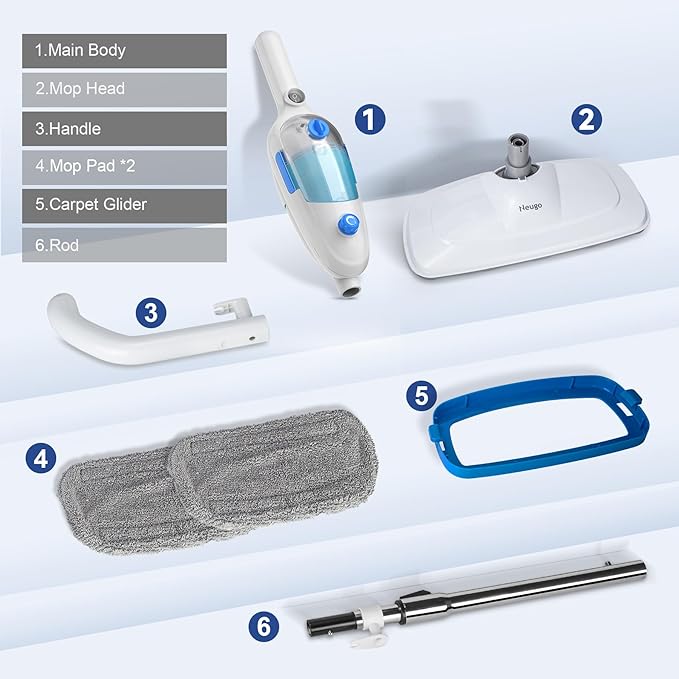 Steam Mop for Hardwood Floor Cleaning, Floor Steamer Cleaner Lightweight for - Image 8