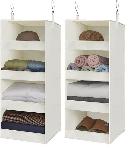 GRANNY SAYS 4-Shelf Hanging Organizer, Closet Hanging Shelves, Space Saver by GRANNYSAYS
