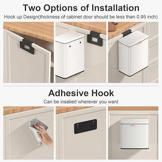 Mbillion Kitchen Compost Bin Hanging Trash Can - Image 4
