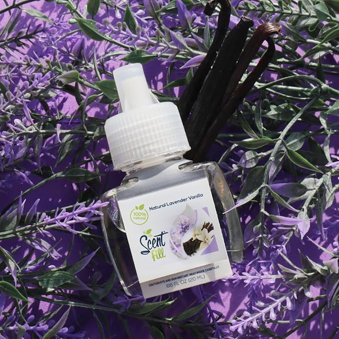 Scent Fill 100% Natural Lavender Vanilla Plug in Air Freshener, Scented Oil - Image 4