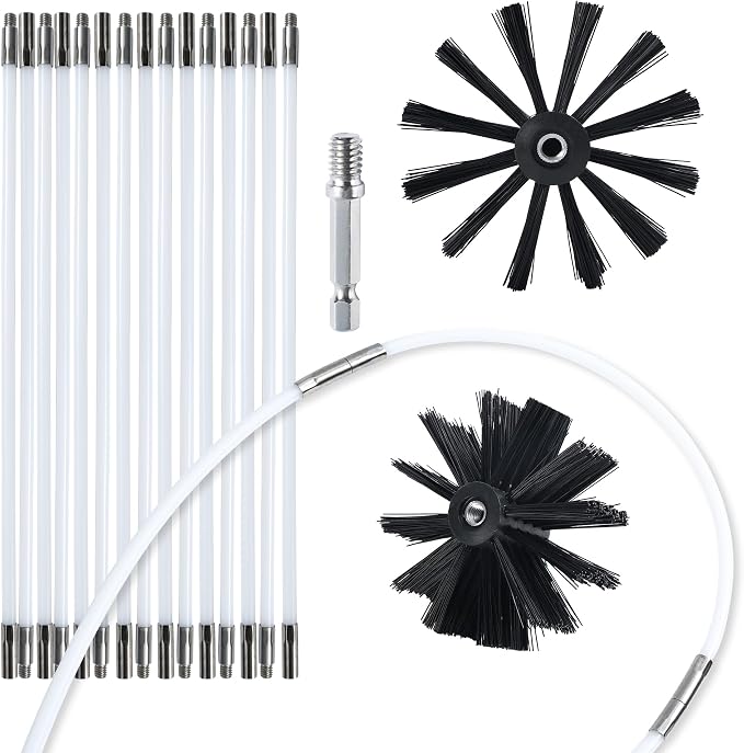 HOKLNUSE Dryer Vent Cleaner Kit Chimney Sweep Cleaning Tools Pellet Stove by HOKLNUSE