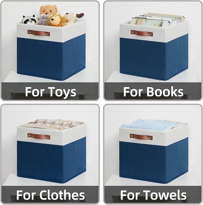 HNZIGE Fabric Storage Cubes Bins - Image 2