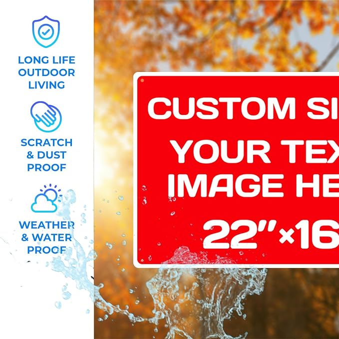 Personalized Aluminum Weatherproof Metal Sign - Image 4