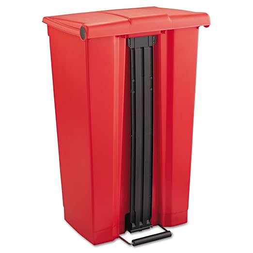 Rubbermaid Commercial Products Slim Jim Front Step On Trash Can, Hands-Free - Image 4