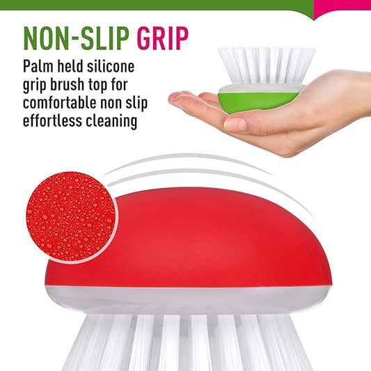 Vegetable Brush Scrubber for Food – 2Pcs Set Fruit and Veggie Brush – Silicone - Image 2