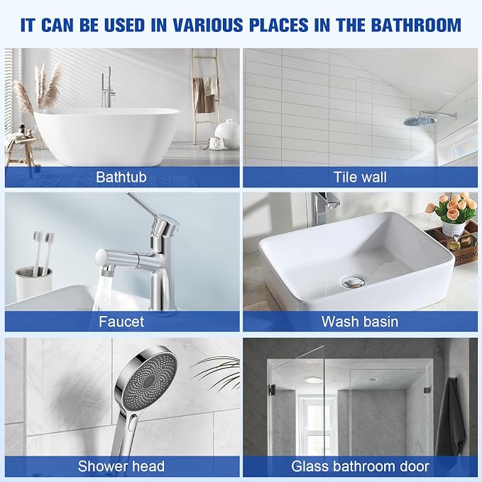 2PCS Bathroom Descaler Foam Cleaner, Stubborn Stains Cleaner, Bath-room - Image 2