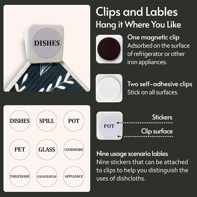Swedish Dishcloths, 8 Pack Reusable Paper Towels - Image 7