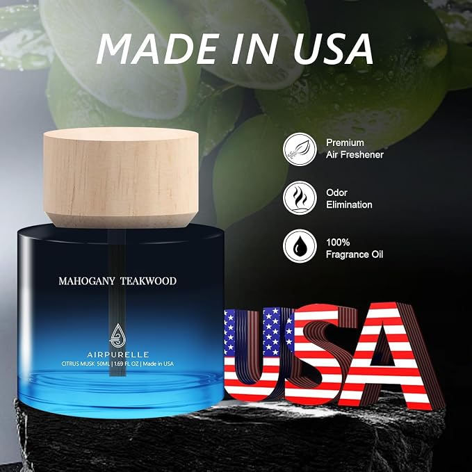 Car Air Freshener for Men & Women – Long-Lasting Mahogany Teakwood Essential - Image 4