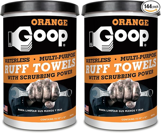 GOOP Orange Heavy Duty Ruff Towels by GOOP