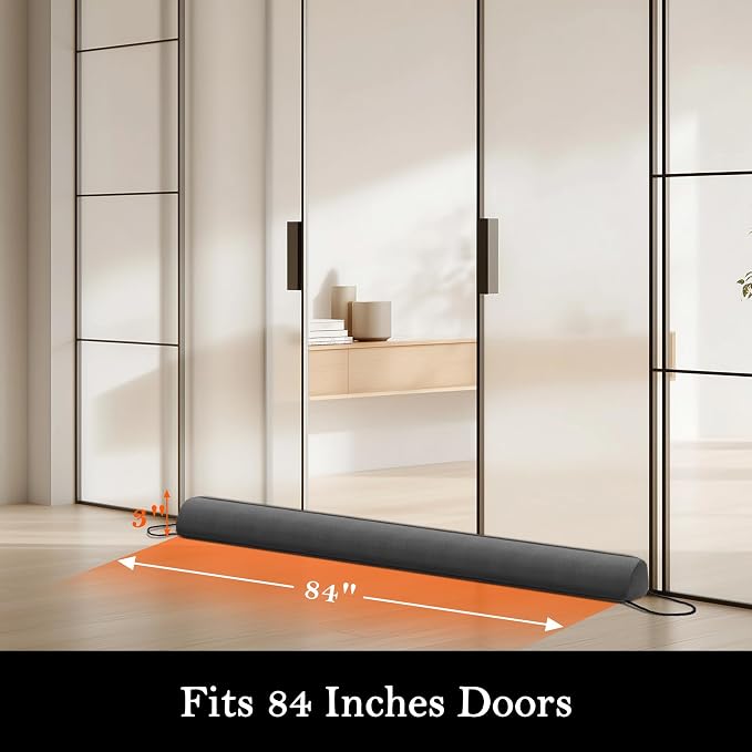 Sunolga 84" Door Draft Stopper Blocks Hot and Cold Air - Image 2
