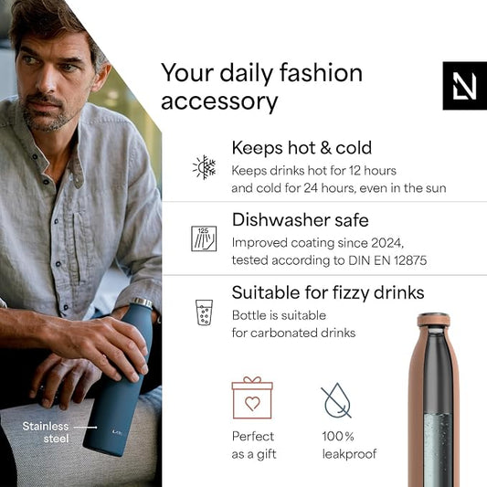 LARS NYSØM Stainless Steel Insulated Water Bottle 12oz 17oz 25oz 34oz 51oz | - Image 2