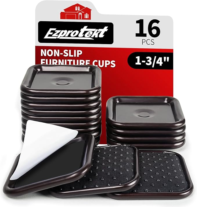 Ezprotekt 1 3/4" Square Non Slip Furniture Pads by VisittheEzprotekt