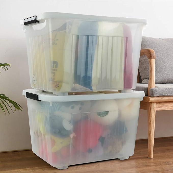 Bringer 70 Qt Latching Plastic Storage Containers - Image 5
