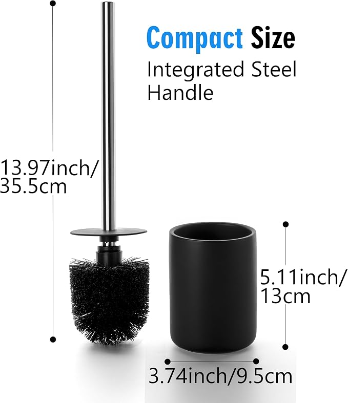 Ceramic Toilet Brush & Holder Set - Image 6