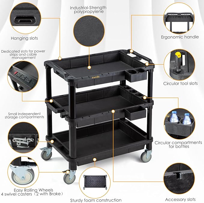 ELAFROS Multi-Use Utility Cart - Image 3