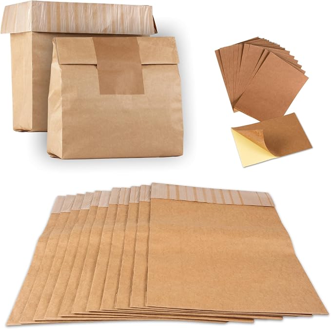 Trash Compactor Bags for Kitchen, 25% Thicker Kraft Paper Compactor Bags by Wenses
