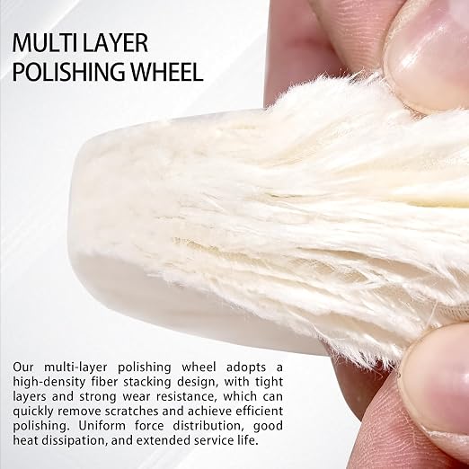 6PCS Buffing Wheels for Drill and 3 PCS Polishing Compounds, Wheel Polishing Kit - Image 6