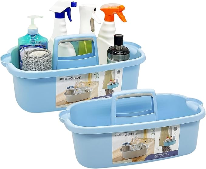2 Pack Multi-Purpose Plastic Cleaning Caddy by Goderewild