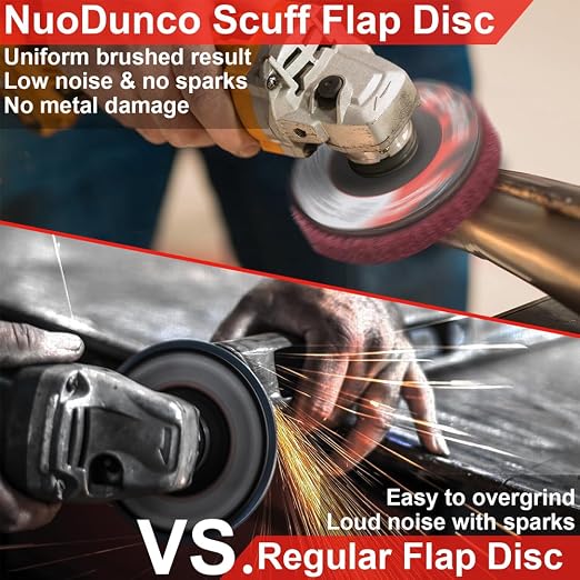 10Pcs 320 & 600 Grit Scour Flap Disc 4 1/2 Inch Angle Grinder Attachment - Image 2
