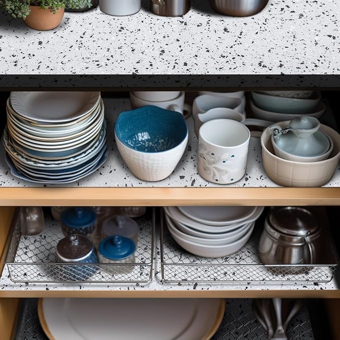 12X360 Inch Shelf Liner for Kitchen Cabinets Non Adhesive Kitchen Drawer Liner - Image 2