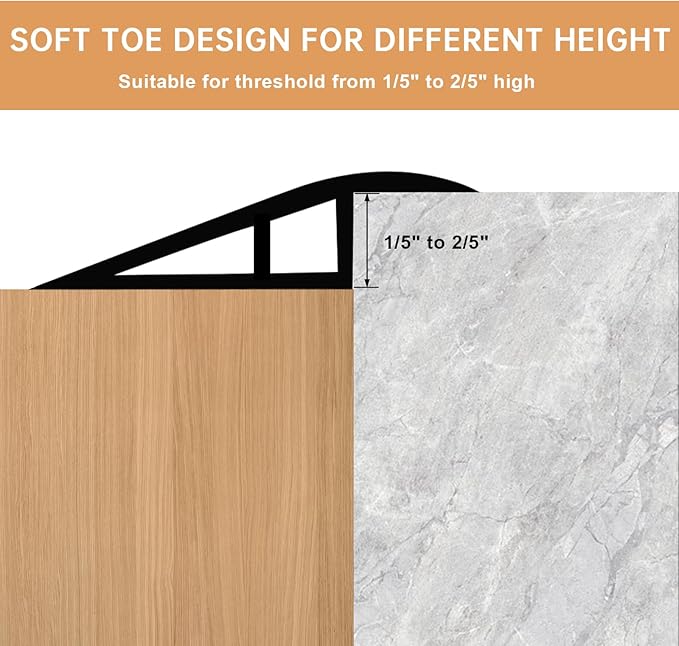 Vinyl Door Threshold Flooring Transition Strip Self Adhesive Carpet Edging Strip - Image 5