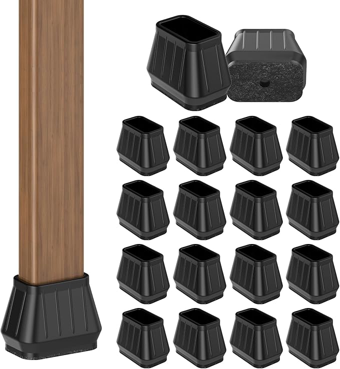 24PCS Rectangular Chair Leg Floor Protectors by Violibar