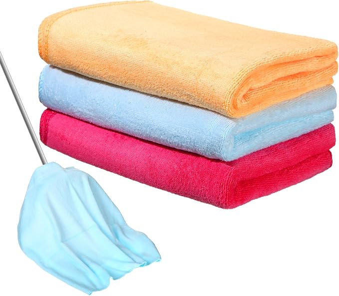 Newwiee 3 Pcs Extra Large Microfiber Cleaning Cloth 30" x 20" Washable Reusable by Newwiee