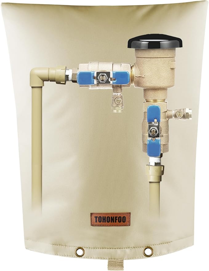 Backflow Preventer Pipe Insulation Cover by TOHONFOO