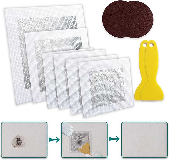 10 Pack Drywall Repair Kit for Large Holes, 4/6/8 Inch Dry Wall Patch Kits for by Unknown