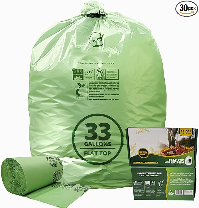 30-33 Gallon Compostable Trash Bags by Lokingrise
