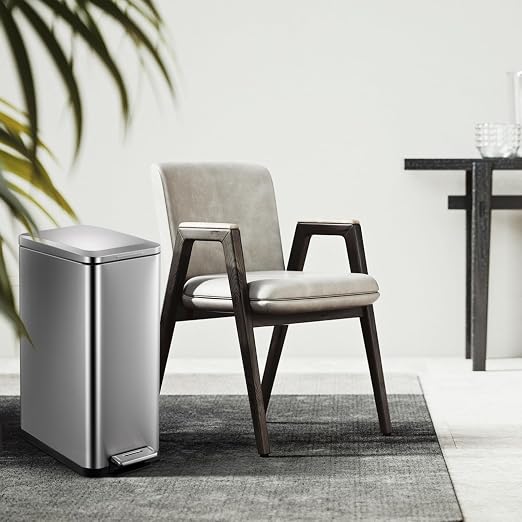 13.2 Gallon / 50L Kitchen Trash Can, Slim Stainless Steel Garbage Can - Image 7