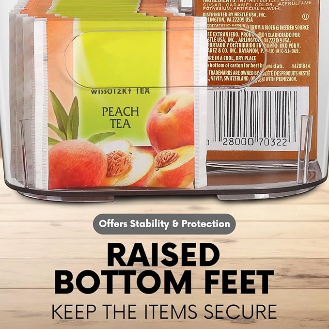 Clear Plastic Storage Bins for Kitchen Organization or Pantry Organizers and - Image 4