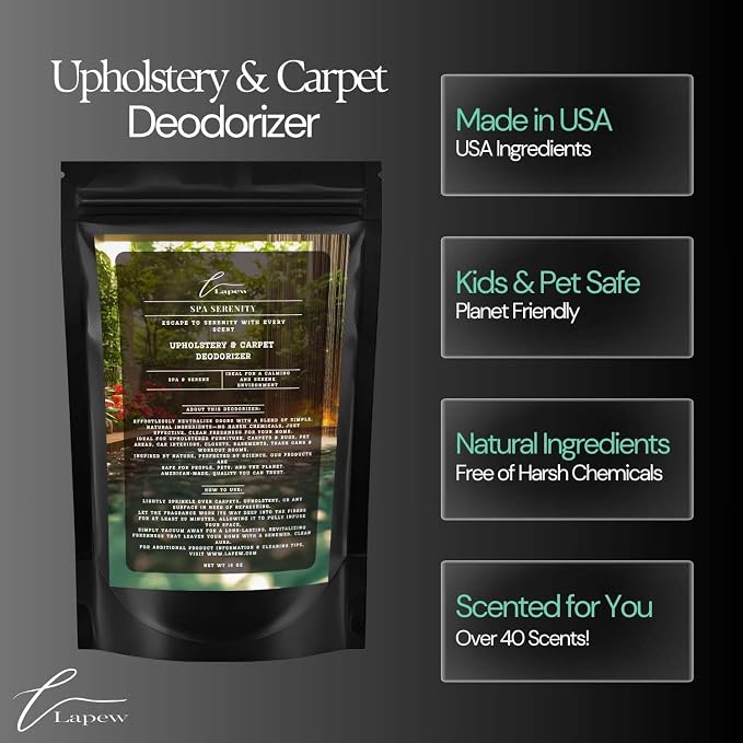Spa Serenity Carpet Freshener Powder 16 oz | Powerful Odor Eliminator - Image 6