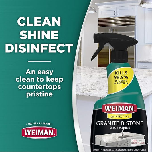 Weiman Disinfectant Granite Daily Clean & Shine Safely Clean Disinfect and - Image 2
