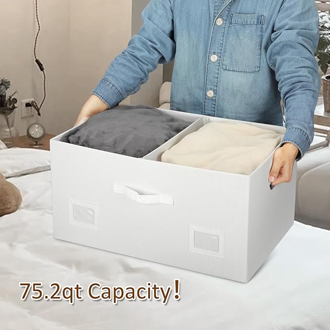 75 Quarts Extra Large Decorative Storage Bins - Image 3