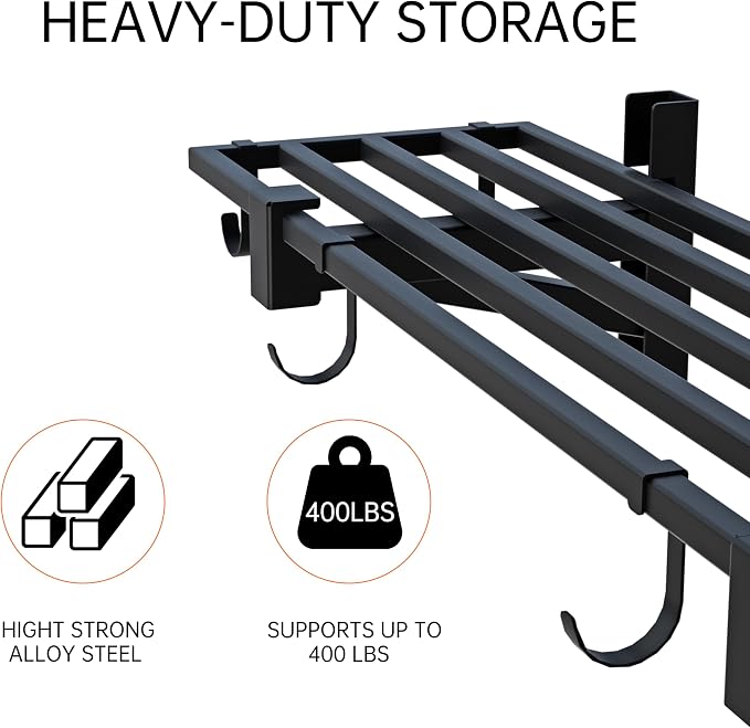 1-Pack Garage Wall Shelving, Heavy Duty Garage Storage Shelves, Wall Mounted - Image 5