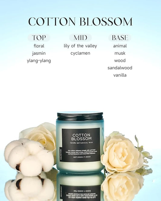 M&SENSE Clean Cotton Scented Candle - Image 2