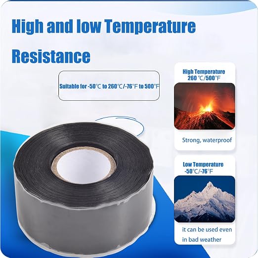 Self Fusing Silicone Tape 1 in x 15 Ft Waterproof Flexible Self Amalgamating - Image 6