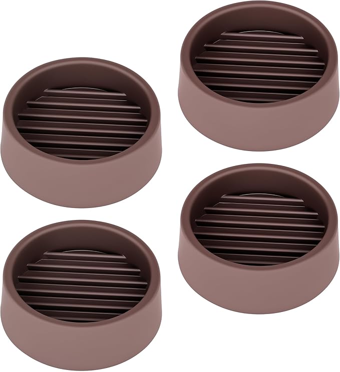 Non Slip Furniture Pads, 1.5” Round Rubber Caster Cups, Anti-Slip Gripper by VOCOMO