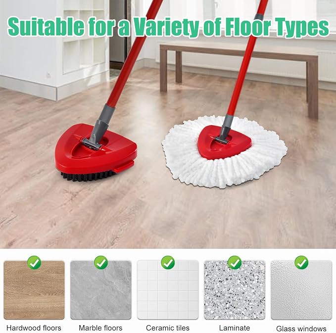 Spin Mop Heads Replacements for O Ceda EasyWring 1-Tank System, 2 Microfiber - Image 7