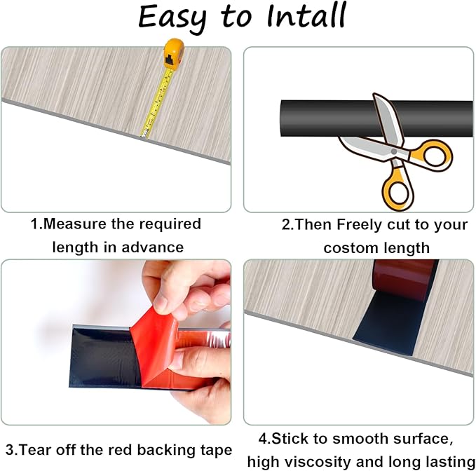 Floor Transition Strip & Self Adhesive Floor Vinyl Floor Edge Trim Laminate - Image 3