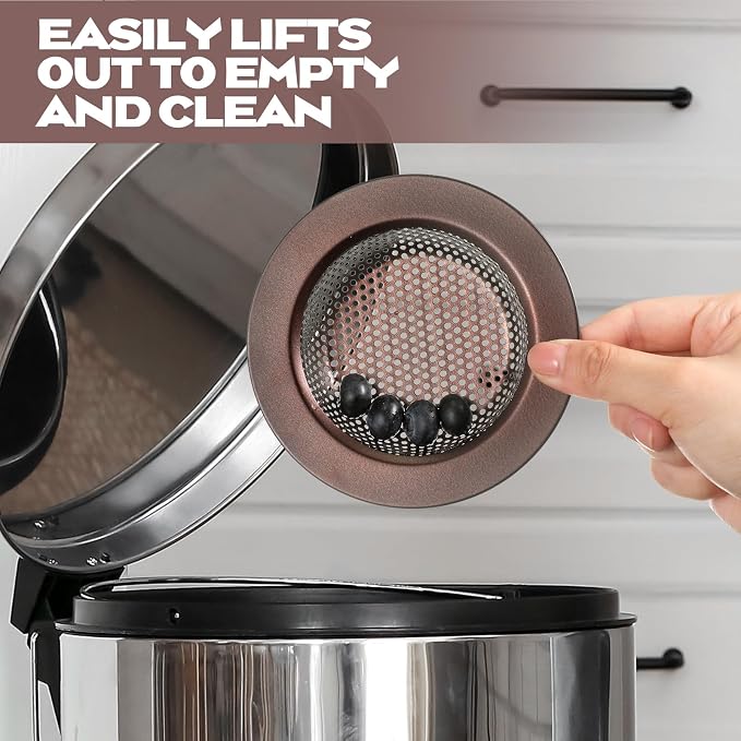 Retisee 2 Pcs Sink Strainer Stainless Steel Kitchen Sink Drain Strainer Basket - Image 5