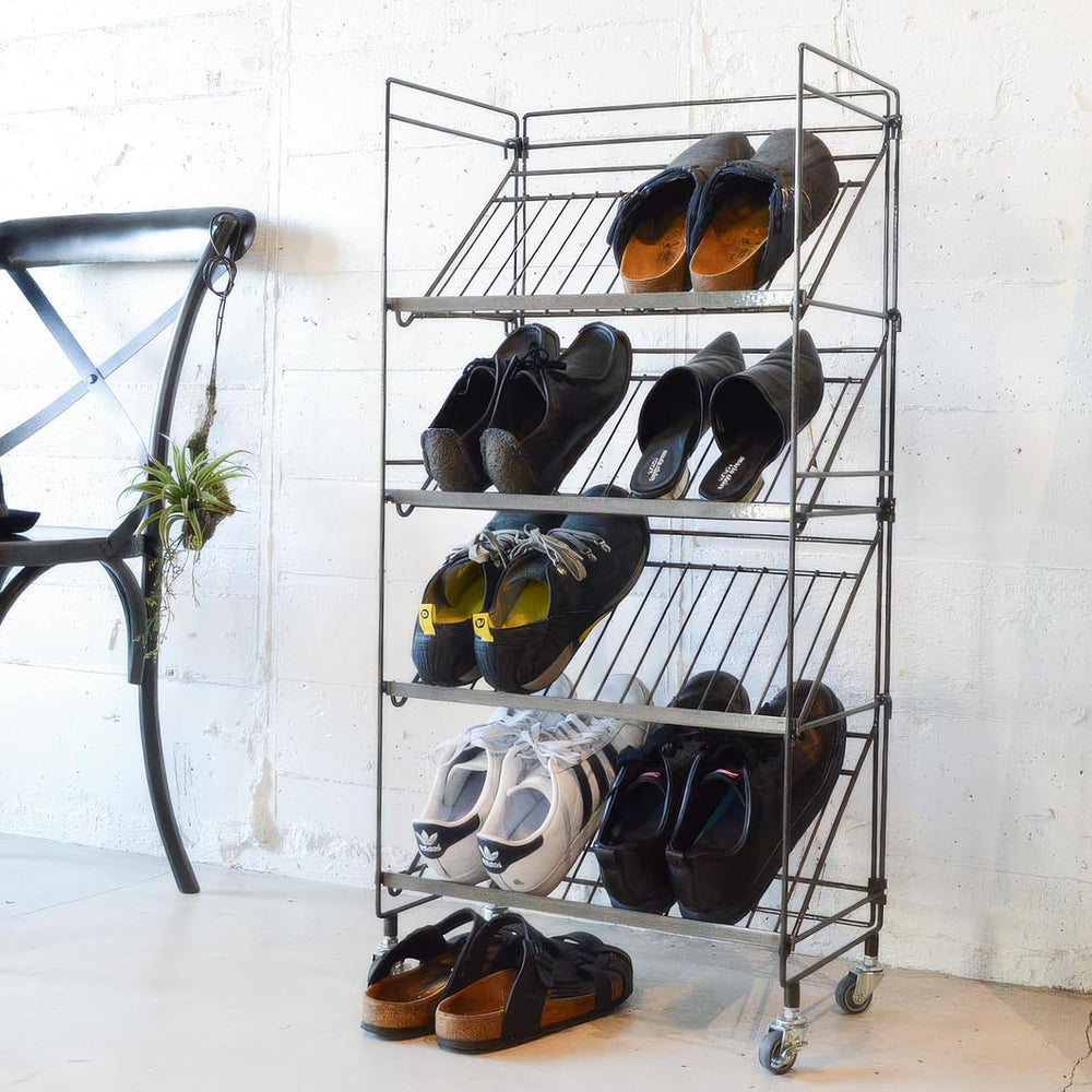 COLLEND WW-WSR Wire Shoe Rack, Black